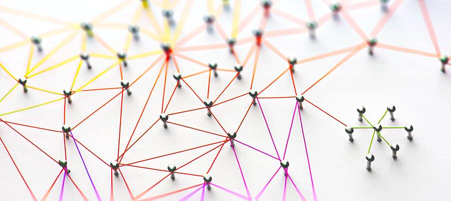 Linking entities that represent small business social media marketing