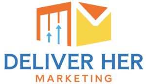 DELIVER HER MARKETING LOGO